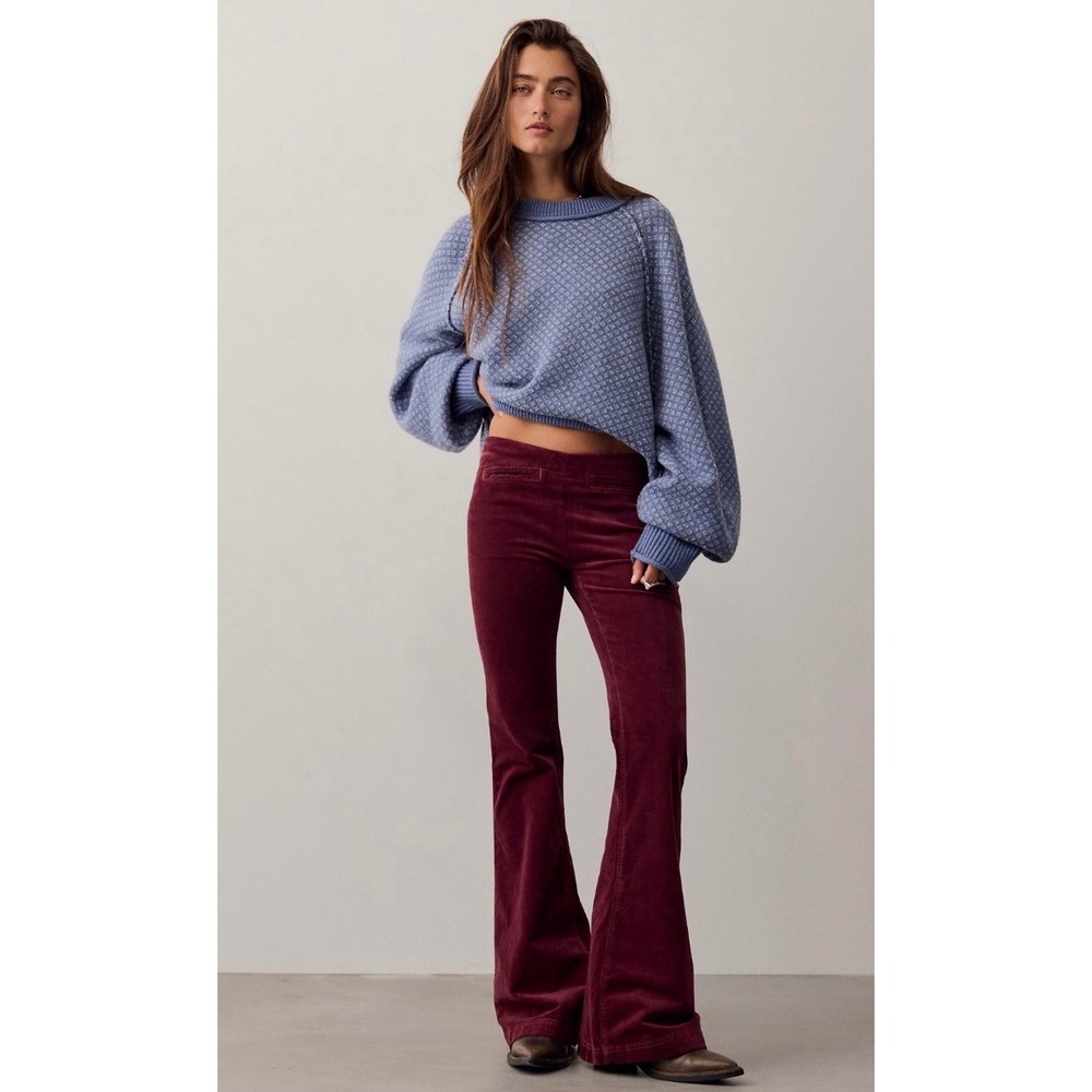 We the Free Walk the Line Pull On Corduroy Bootcut Pants NWOT dionysus